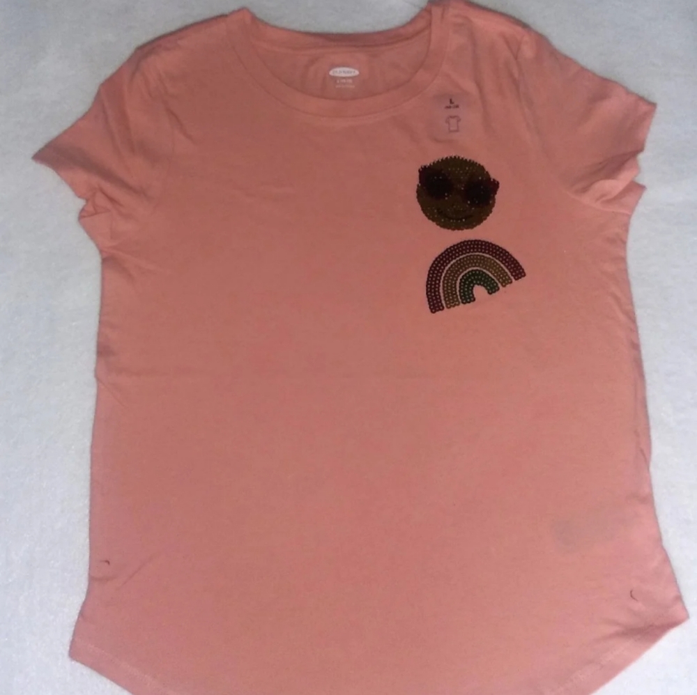 Old Navy Emoji Shirt Size 10/12  NWT